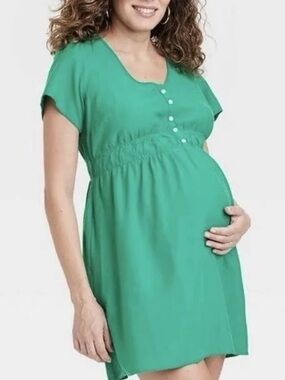 Isabel by Ingrid + Isabel - Womens Maternity Dress - Size XXL - Jade Green - EUC